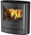 Fireplace Kaminofen Zeitbrandofen Adamis Stahl Schwarz (7 kW)