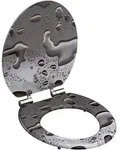 Sch&uuml;tte Holzkern WC-Sitz GREY STEEL, Toilettensitz, Klobrille mit 