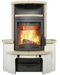Hark Dauerbrandofen Kaminofen Avenso GT ECOplus Ofenkacheln creme (6 kW)