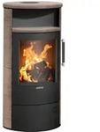 Justus Kaminofen Island 5 2.0 Keramik Grappa Stahl Schwarz (5 kW)