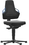 BIMOS Arbeitsstuhl Nexxit 1 Griff blau Sitzh&ouml;he 450-600 mm Supertec schw.,m. Gleiter