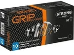 STRONGHAND Einweghandschuh Grip,Nitril,ungepudert, schwarz,Gr.8, Box=50 St&uuml;ck