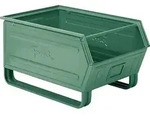 FAMI STAHLBEH&Auml;LTER GR.5 GR&Uuml;N RAL6011 MM B=450 T=700 H=390