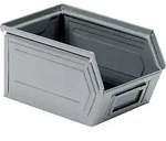 FAMI STAHLBEH&Auml;LTER GR.2 GRAU RAL7000 MM B=140 T=230 H=130