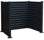 FLORAWORLD M&uuml;lltonnen-Einfassung Stahl f&uuml;r 2 x 240 Liter 150 x 115 x 122 cm