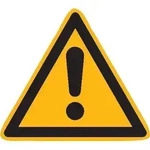 Warnschild Folie SL 50 mm Warnung vor einer Gefahrenstelle 10 Stk.pro Bogen
