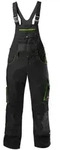 FORTIS H-Latzhose 24, schw./limegreen, Gr. 58