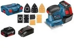 BOSCH Akku-Schwingschleifer GSS 18V-10, mit 2x 5.0 Ah Li-Ion Akku, L-BOXX