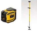 STABILA Kreuzlinienlaser LAX 300, 5-teiliges Set, selbstnivellierend, scharfe