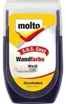 MOLTOFILL S.O.S. Wandfarbe 30 ml Ausbesserungsfarbe Farbroller wei&szlig; molto