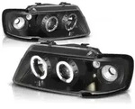 Scheinwerfer Angel Eyes passend f&uuml;r Audi A3 8L 1996&ndash;2000 Schwarz