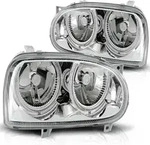 Design Angel Eyes Scheinwerfer passend f&uuml;r VW Golf 3 91-97 chrom