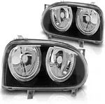 Scheinwerfer Angel Eyes passend f&uuml;r VW Golf 3 1991&ndash;97 Schwarz