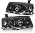 Scheinwerfer Angel Eyes passend f&uuml;r Opel Calibra Bj. 90-97 Schwarz