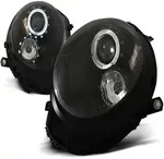 Scheinwerfer Angel Eyes passend f&uuml;r Mini One Cooper Bj. 06-14 Schwarz