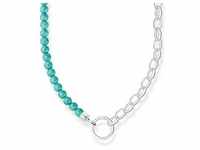 Thomas Sabo KE2188-404-17-L45v Halskette für Charms Silber und Türkisfarbene Beads