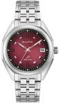 Bulova 96B401 Herrenuhr Jet Star Stahl/Weinrot