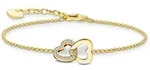 Thomas Sabo A2163-414-14-L19V Damenarmband mit verschlungenen Herzen Goldfarben Thomas Sabo A2163-414-14-L19V Damenarmband mit verschlungenen Herzen Goldfarben
