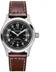 Hamilton H70455533 Automatik Armbanduhr Khaki Field Auto 38 mm Braun/Schwarz