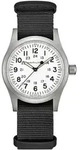 Hamilton H69439910 Armbanduhr Khaki Field Mechanical 38 mm Schwarz/Wei&szlig;