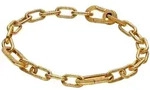 Pandora 563829C00 Damenarmband Matt Goldfarben, 17,5 cm