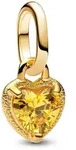 Pandora 763862C01 Mini Charm-Anh&auml;nger Herz Goldfarben