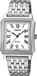 Casio MTP-B190D-7BVEF, Casio MTP-B190D-7BVEF Herren-Armbanduhr Edelstahl/Wei&szlig;
