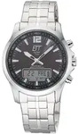 ETT Eco Tech Time EGA-11715-21M Funk-Solar Herrenuhr Professional Worldtimer Schwarz