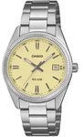 Casio UTP-1302PD-9AVEF Quarz-Armbanduhr in Unisexgr&ouml;&szlig;e Edelstahl/Vanille
