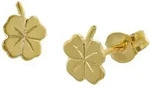 trendor 35924 Kinder Ohrringe Gold 333 / 8K Kleeblatt Ohrstecker