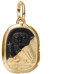 Pandora 764805C01 Medaillon-Charm Anh&auml;nger Goldfarben Eule