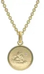 trendor 73600 Engel-Anh&auml;nger mit Diamant Gold 333 (8 Karat) f&uuml;r Kinder, 38 cm