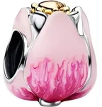Pandora 764352C01 Silber Charm Pinkfarbene Tulpe