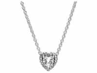 Pandora 398425C01-45 Damen-Halskette Silber 925 Elevated Heart