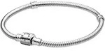 Pandora 598816C00 Silber Damen-Armband Schlangenkette Moments Barrel Clasp, 20...