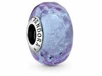 Pandora 798875C00 Silber Bead-Charm Welliges Lavendel Muranoglas