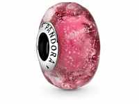 Pandora 798872C00 Silber Bead-Charm Welliges Pink Muranoglas