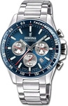 Festina F20560/2, Festina F20560/2 Herrenuhr Chronograph Stahl/Dunkelblau