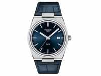 Tissot T137.410.16.041.00 Herren-Armbanduhr PRX 40 205 mit Lederband Blau