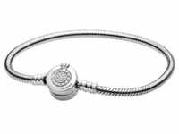 Pandora 599046C01 Damen-Armband Moments Funkelndes Crown O Silber, 17 cm