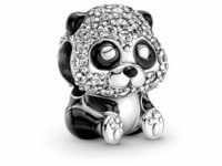 Pandora 790771C01 Charm Silber Funkelnder Süßer Panda
