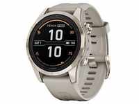 Garmin 010-02776-15 fenix 7S Pro Saphir Solar Smartwatch Beige/Softgold 42 mm