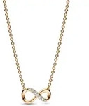 Pandora 368821C01-50 Damen-Halskette Funkelnde Unendlichkeit Goldfarben