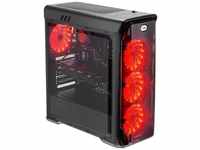 LC-POWER LC-988B-ON, LC-Power Gaming 988B Red Typhoon, Acrylfenster...