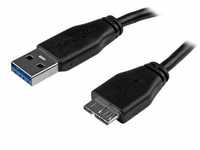 StarTech.com USB3AUB50CMS, StarTech.com 0,5m USB 3.0-Kabel TypA auf Micro B...