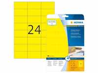 Herma 4466, HERMA Farbige Etiketten A4 70x37 mm gelb Papier matt 480 St.
