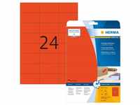 Herma 4467, HERMA Farbige Etiketten A4 70x37 mm rot Papier matt 480 St.