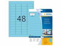 Herma 4368, HERMA Farbige Etiketten A4 45.7x21.2 mm blau