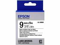 Epson C53S653007, Epson Etikettenkassette LK-3WBW - Stark haftend