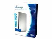 Mediarange MR996, MediaRange USB 3.0 HDD 1TB Externe Festplatte Silber